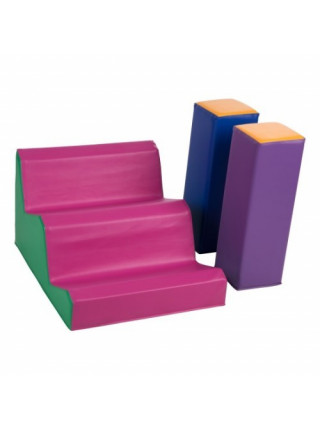 М'який ігровий тренажер Сходинки бруси М'який ігровий тренажер Сходинки бруси